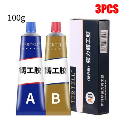ZEXEF High Strength Metal Repair Glue Magic Repair Glue Welding High Temperature Resistant AB Glue for Metal Plastic Wood