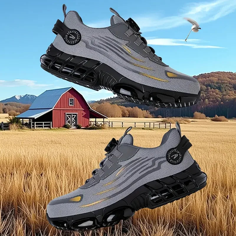 Men's Safety Shoes Are Suitable for Construction Work Leisure Sports Shoes Anti Puncture and Anti Smashing Steel Toe Shoes