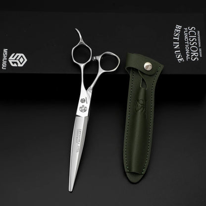 MSHUIGU professional barber Small size scissors 440C 5-5.5-6inch Multifunctional thinning shears Salon Tool Accessories