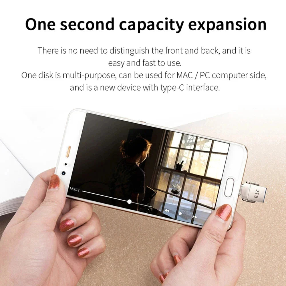 Xiaomi U-Disk USB 3.2 Type-C Interface Mobile Phone Computer Mutual Transmission Portable USB Memory 2TB 1TB 512GB 2025 NEWEST
