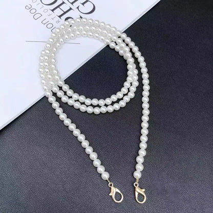 Long Mobile Phone Lanyard Pearl Crossbody Necklace Chain Strap Hand-beaded Universal Buckle Clip for iphone Samsung Phone Case