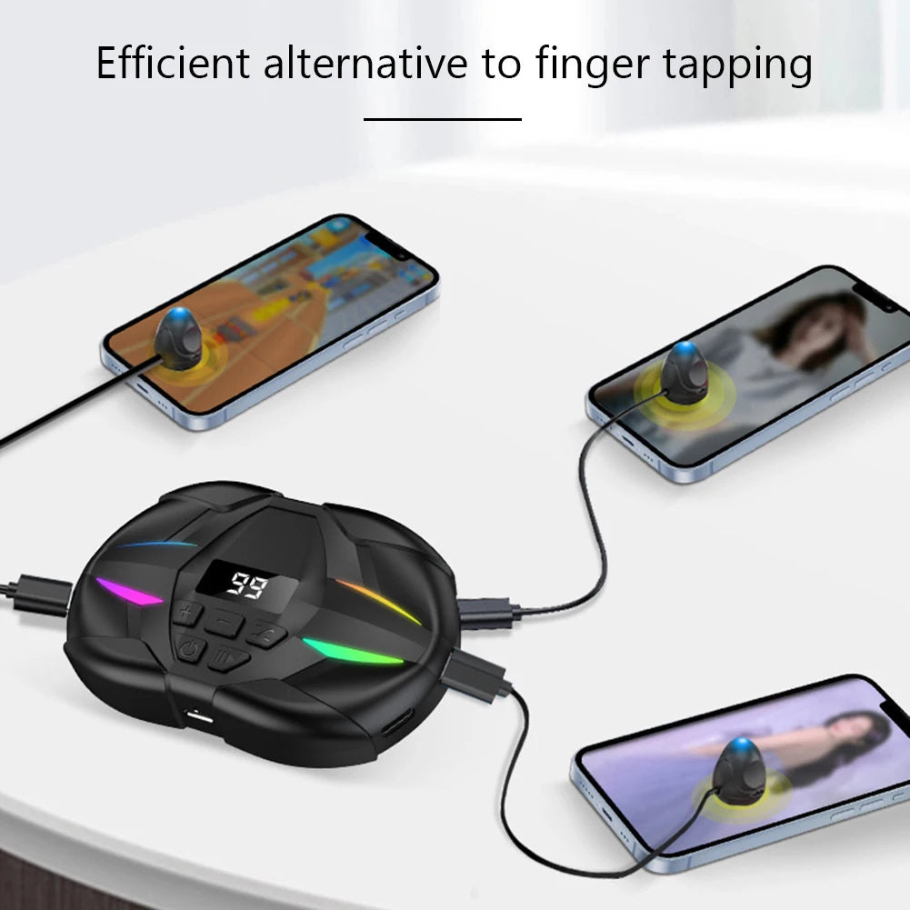 Auto Clicker Physical Simulation Finger Click Device Adjustable Finger Clicking Simulator Game Clicker For Live Broadcast Likes