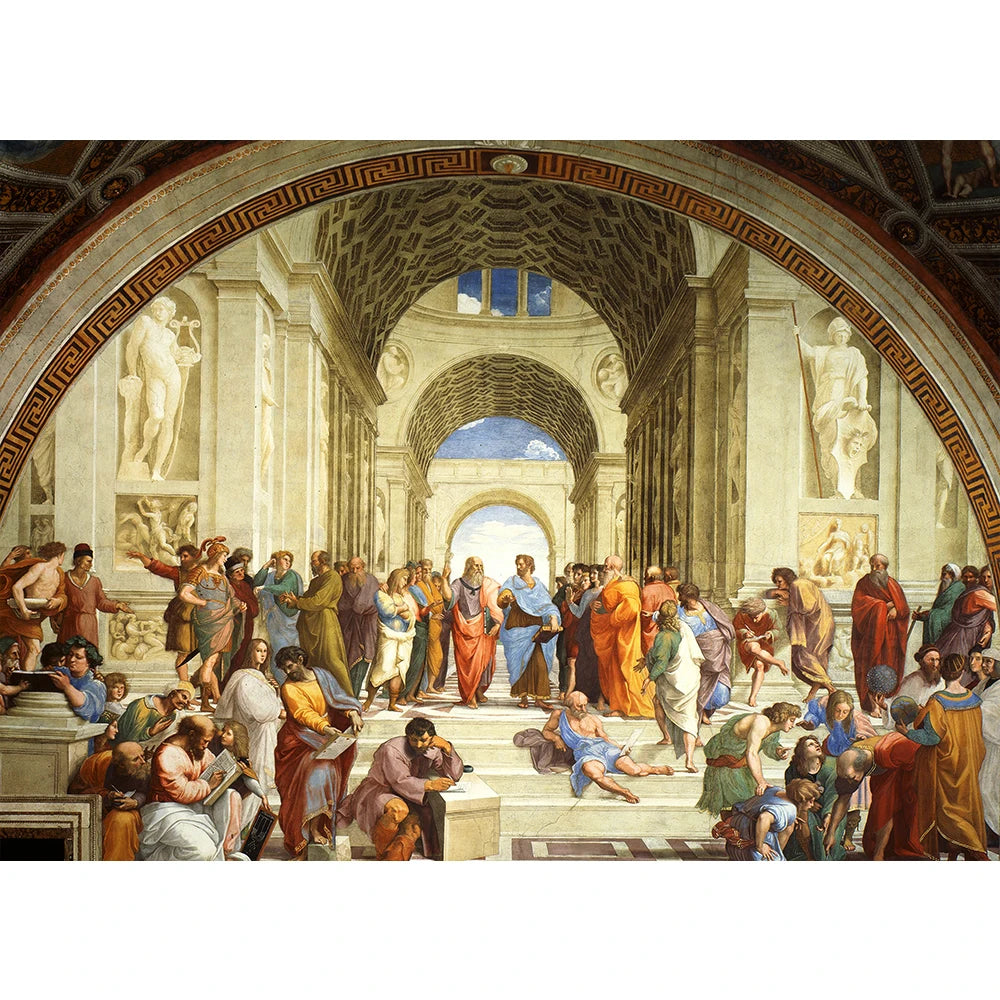 MaxRenard Jigsaw Puzzle 1000 Pieces The School of Athens Raphael Environmentally Friendly Paper Christmas Gift Toy