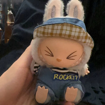 New style for Labubu 17cm doll clothes DIY accessories hat pants decoration set collection birthday gift cute children's toys