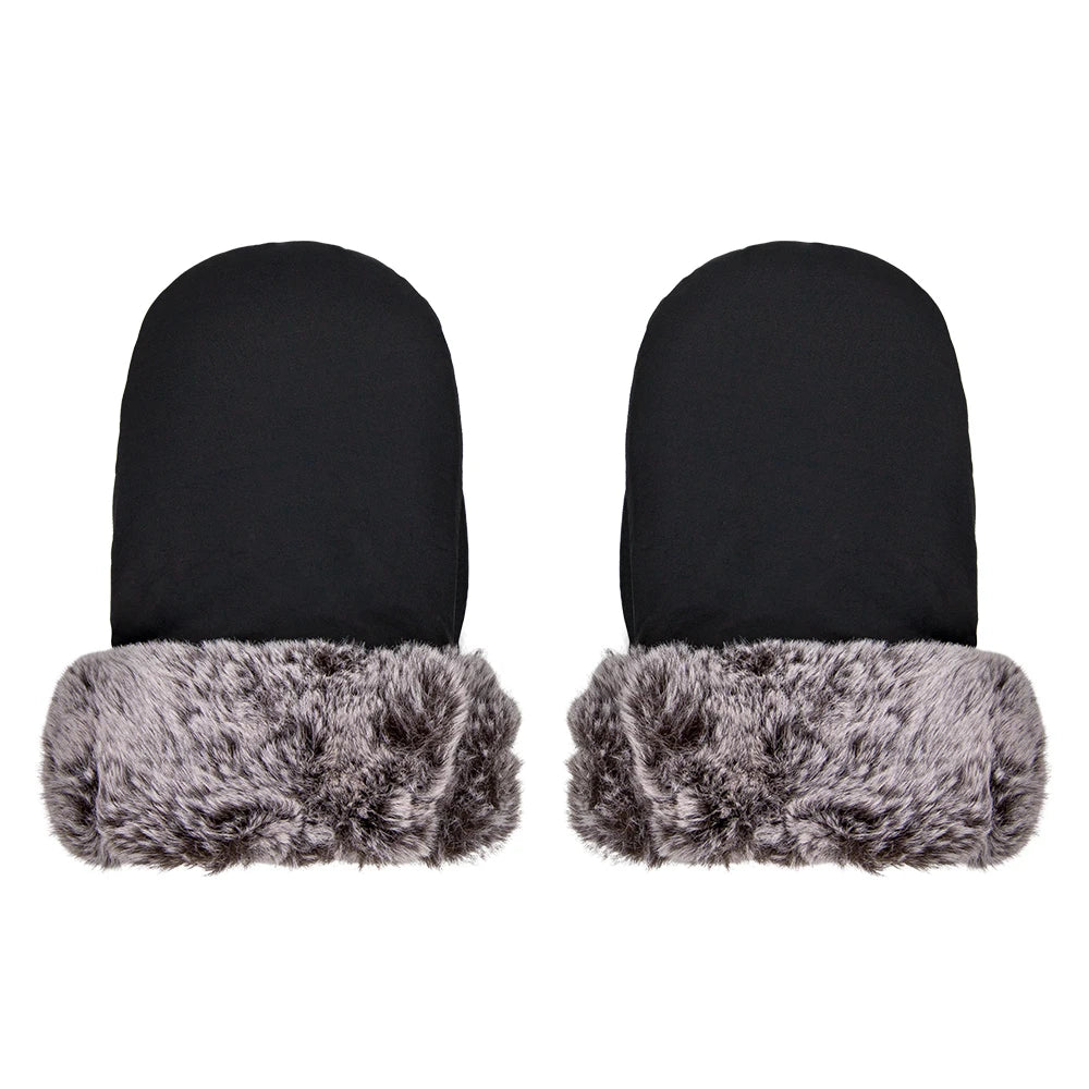 Stroller Gloves 1 Pair Winter Windproof Warm Cute Bear Brown Style Universal Prams Gloves Waterproof Baby Stroller Accessories