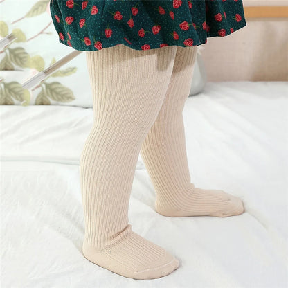 1 Piece Thermal Beige Basic Pantyhose For Girls Winter Thick 0-6Year Children Tights Cotton Fleece Baby Girl Stockings