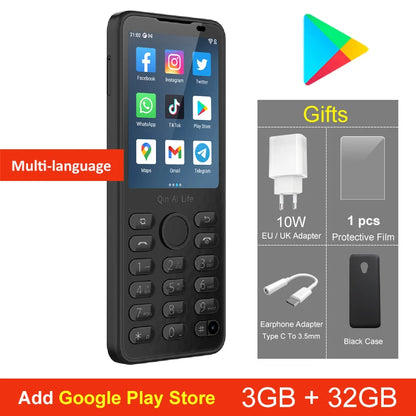 New Qin F21 Pro Smart Touch Screen Phone Wifi +2.8 Inch 3GB + 32GB / 4GB 64GB Bluetooth 5.0 480*640 Global Verison Phone