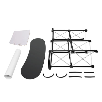 Foldable Tradeshow Table Exhibition Countertop Podium Promotion Table Office Reception Desk School Lecture Table