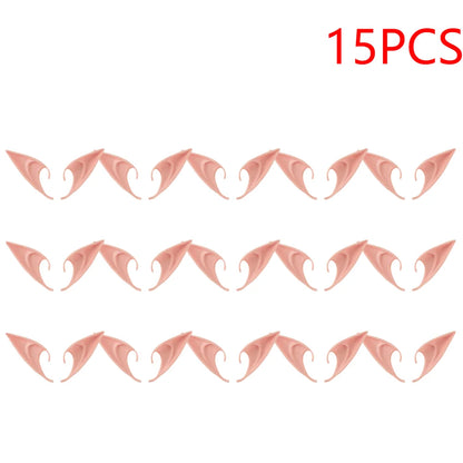 1-20pair Mysterious Angel Elf Ears Artificial Latex Ears for Halloween Decor Fairy Cosplay Costume Masquerade Accessories