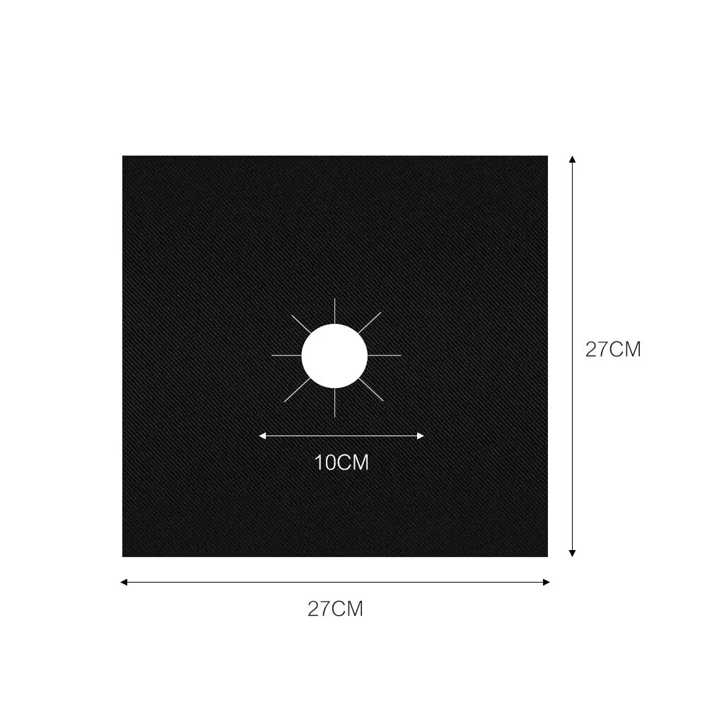 4 Piece Gas Stove Protector Cooker Lid Liner Cleaning Pad For Kitchen Cookware Accessories Pieces Reusable Boiler Hood Protectiv