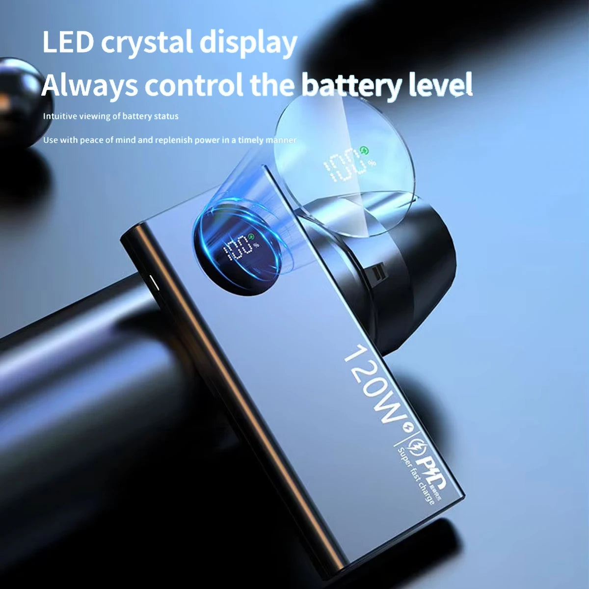 Power Bank Pack Fast Charger 20000mAh 2 USB External Battery For Mobile Phone