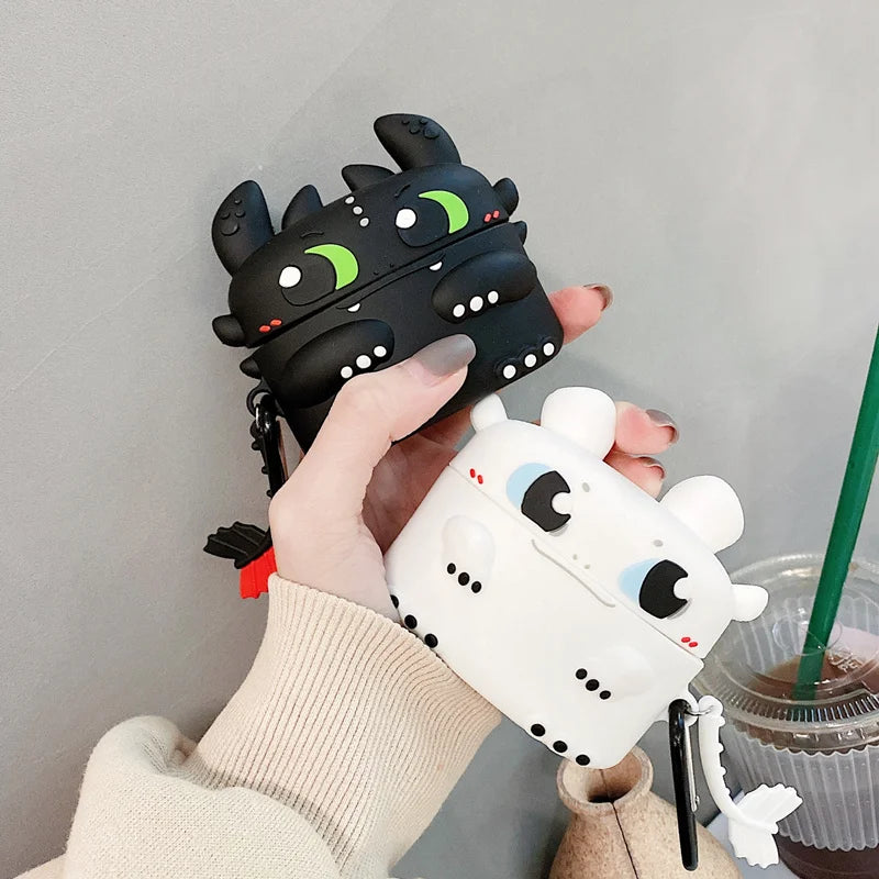Dragon For Airpods 1 2 3 4 Pro Pro 2 Pro 3 Cute Silicone Earphone Case Accessories Cover