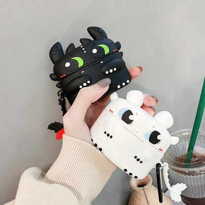 Dragon For Airpods 1 2 3 4 Pro Pro 2 Pro 3 Cute Silicone Earphone Case Accessories Cover