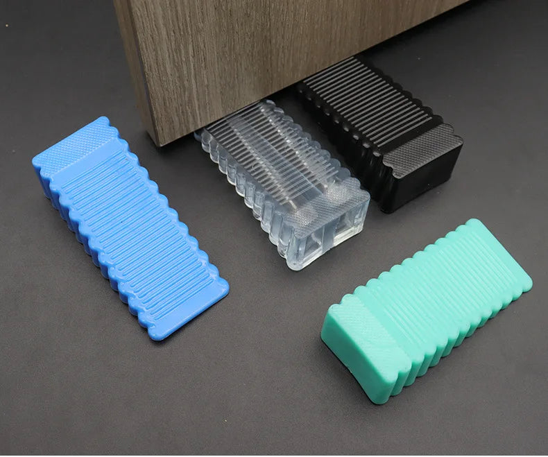 Safety Silicone Door Stop Block Wedge  Stop Door Stopper Home Offices Door Rear Retainer Impact Stopper Rubber Stops No Drill