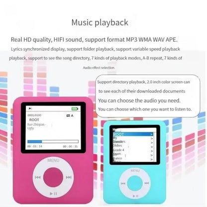 kawaii hello kitty Student MP3 Cartoon anime Portable mini music Walkman sports companion Sound can be played externally new