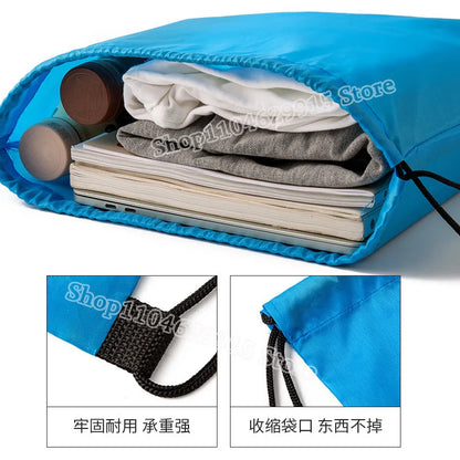 Dragon Ball Drawstring Bag Boys Goku Anime Figure String Pocket Swimming Pool Clothes Shoes Storage Waterproof Backpack Gifts