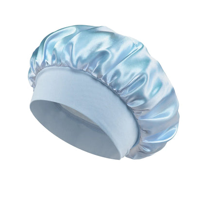 Silk Satin Lined Bonnet for Sleeping - Large Hair Bonnet for Long Hair Protection