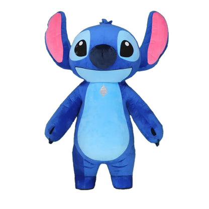Giant Blue Stitch Inflatable Mascot Costume Disney Character Cosplay Costume Disney Advertising Fancy Dress Anime Adult Suits