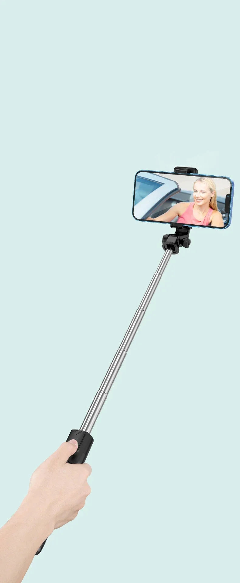 Bluetooth Remote Extendable Phone Tripod Wireless Selfie Stick Tripod Stand for iPhone 15 Samsung  Phone Tiktok Live Streaming