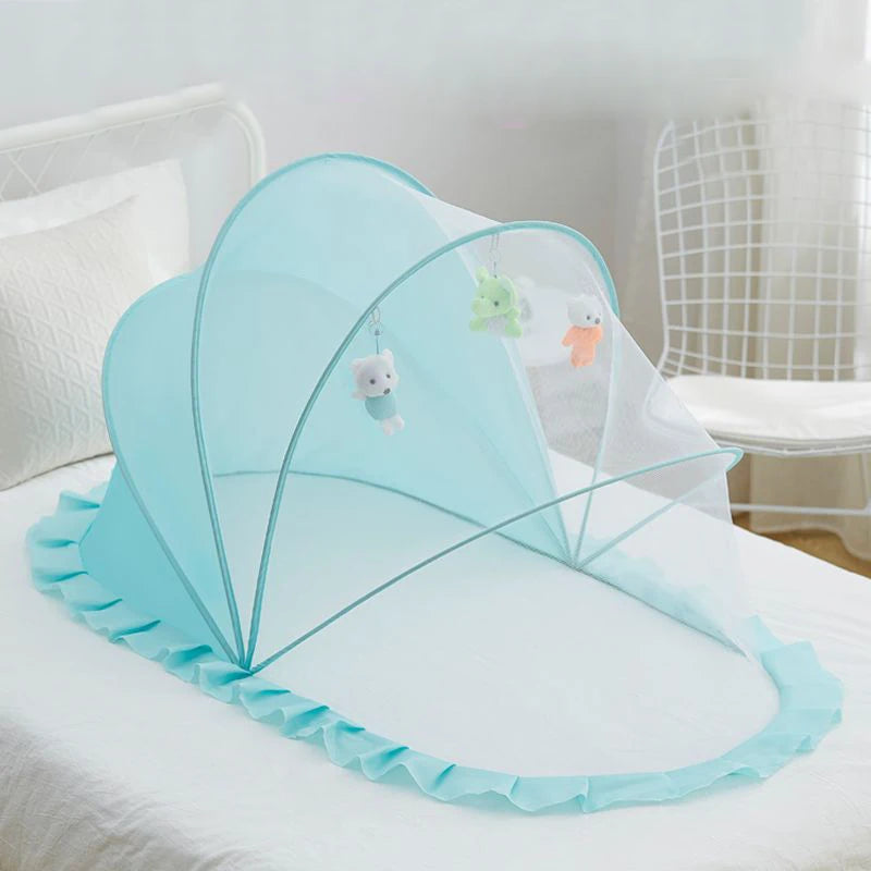 Baby Bed Mosquito Net Baby Bed Crib Folding Net Mosquito Net Mattress Pillow Suit Newborn Cradle Mesh Tent Net Baby Bedding