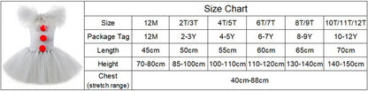 80s 90s Clown Tutu Dress with Gloves Hair Pin Pennywise Role Play Joker Costume Halloween Creature It Cosplay Girls Doll Cosplay