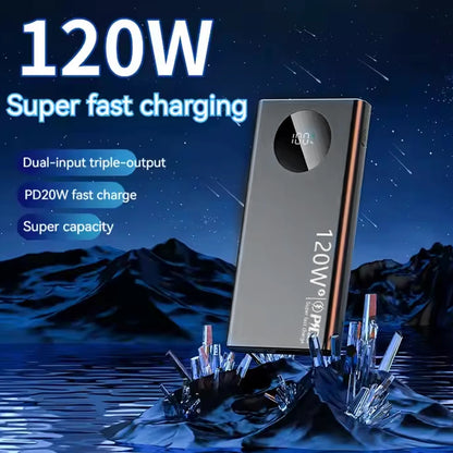 Power Bank Pack Fast Charger 20000mAh 2 USB External Battery For Mobile Phone