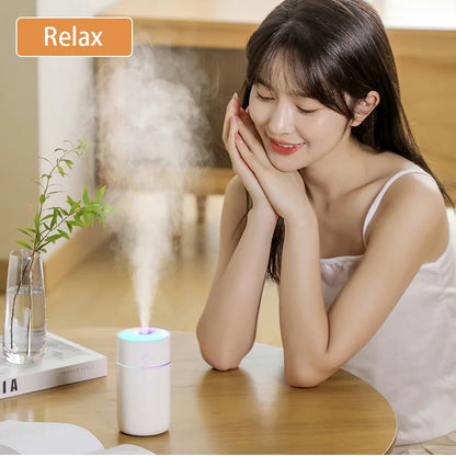 Colorful Portable Air Humidifier USB Rechargeable Wireless Home Car Mini Air Atomizer Aroma humidificador Essential Oil Diffuser