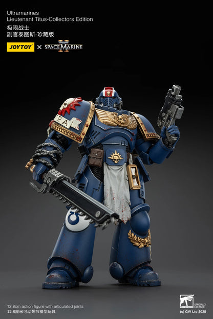 JOYTOY 1/18 Actionfigur 40K Ultramarines Lieutenant Titus Sergeant Gadriel Brother Chairon – Sammleredition