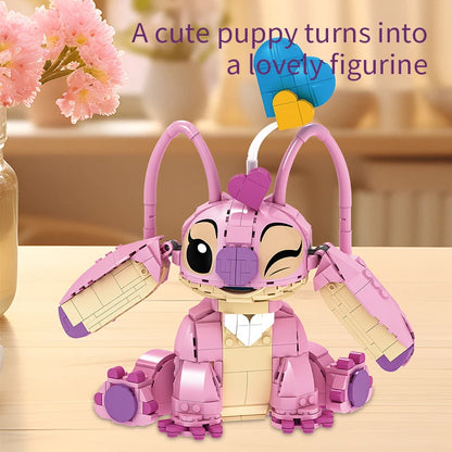 Disney Stitch Building Blocks Set - 784 Pieces Angel Compatible Building Bricks Toy Gift