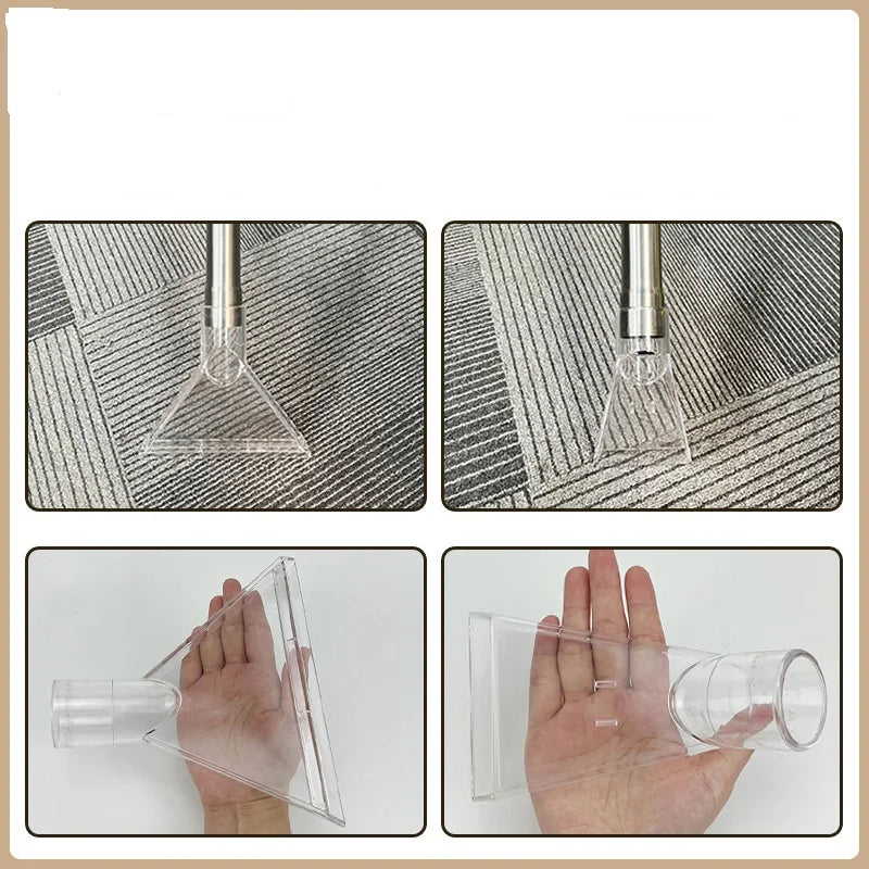 Carpet Cleaner Transparent Nozzles, Swivel Head Vacuum Cleaner Brush, Nozzle Brush Head For Vacuum Cleaners