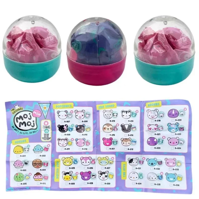 Moj Moj Innovation Series Squishy Toys Cute Soft Animal Model Stress Relief Toy Capsule Mystery Pack Blind Box Toys Kids Gifts