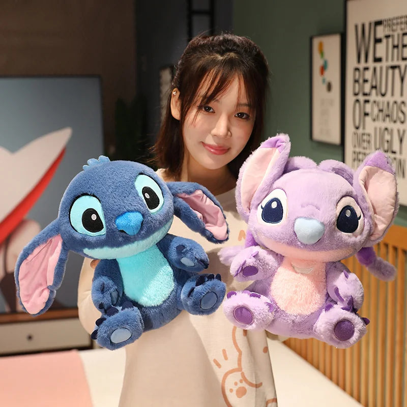 Kawaii Disney Lilo & Stitch Plush Toy Doll Animals Cartoon Soft Sleeping Sofa Pillow Room Decor Anime Stuffed Peluche Kid Gift