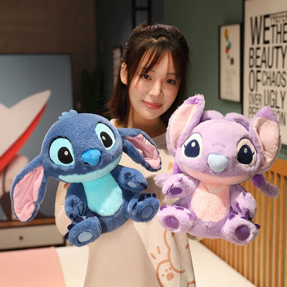 Kawaii Disney Lilo & Stitch Plush Toy Doll Animals Cartoon Soft Sleeping Sofa Pillow Room Decor Anime Stuffed Peluche Kid Gift