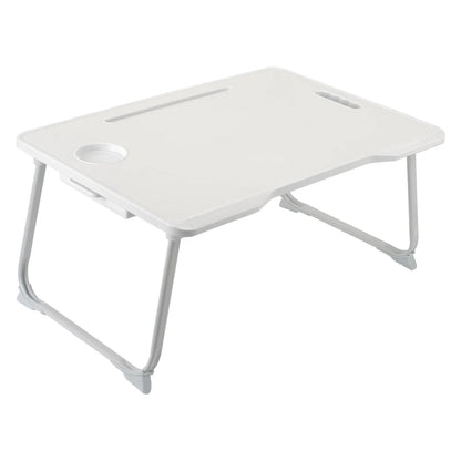 Foldable portable laptop bed desk with drawer for laptop, 60cmW x 42cmD x 28cmH