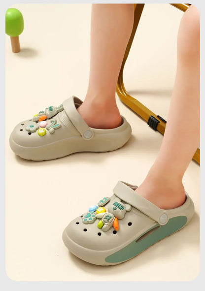Casual Cute Non Slip Clogs For Girls, Breathable Lightweight Garden Clog Shoes For Indoor Outdoor Shower Beach Pool