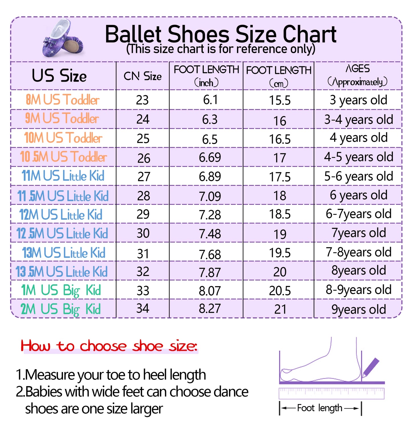 Ballet Shoes Split-Sole Glitter Flats Dance Shoes for Girls Toddler/Kid
