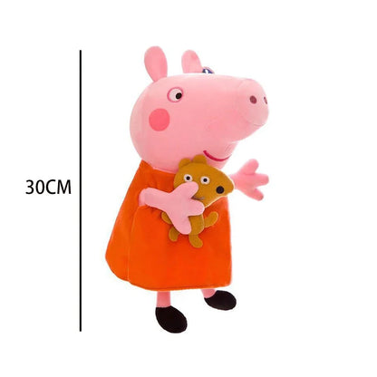 30CM Peppa Pig Toys Kawaii Piggy George Piggy Daddy Piggy Mummy Cartoon Dolls Children's Room Decoration Cushions Pillows Gifts