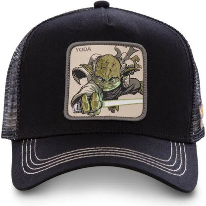 Anime Star Wars Cotton Baseball Cap Adjustable Men Women Hip Hop Dad Mesh Trucker Mesh Summer Sun Shading Breathability Cap Hat
