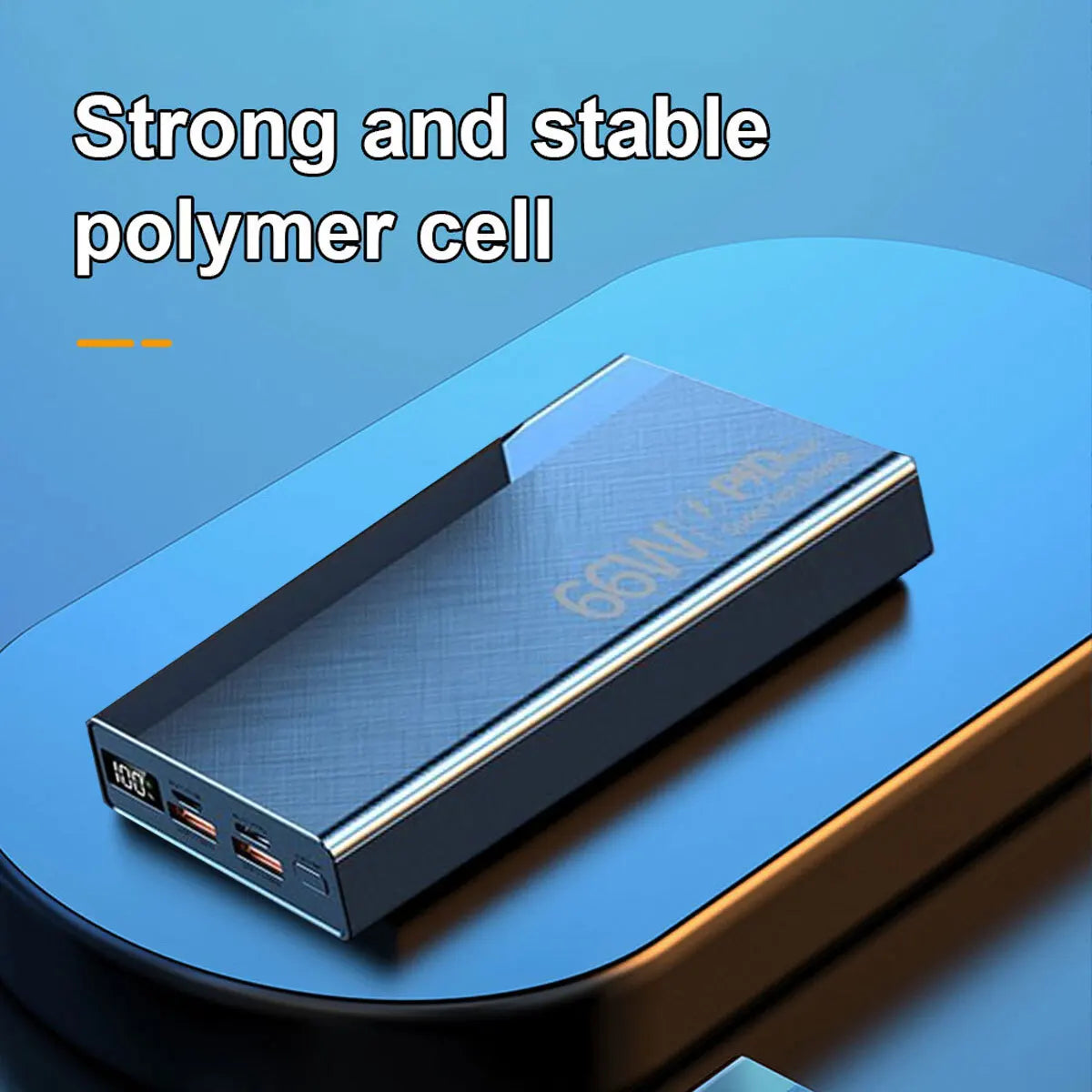 20000Mah Power Bank Portable Fast Charger Battery Pack USB LCD For Mobile Phone