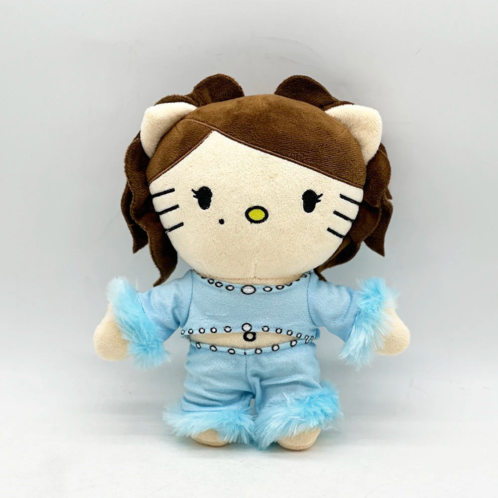 New Hello Kitty Ken Carson Rapper Trippie Taylors Plush Toy Doll with Clothes Stuffed Soft Plush Toys Fans Collect Gifts