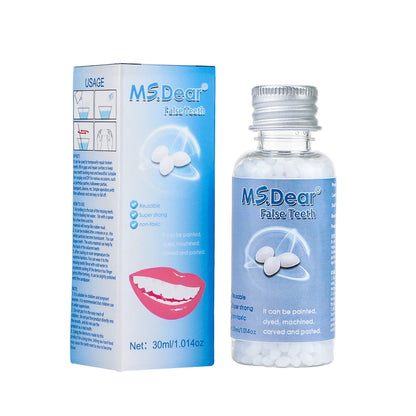 Plastic Resin Temporary Tooth Repair Granules Denture Adhesive Teeth Gaps Broken Moldable Solid Glue Dental Beauty Tools
