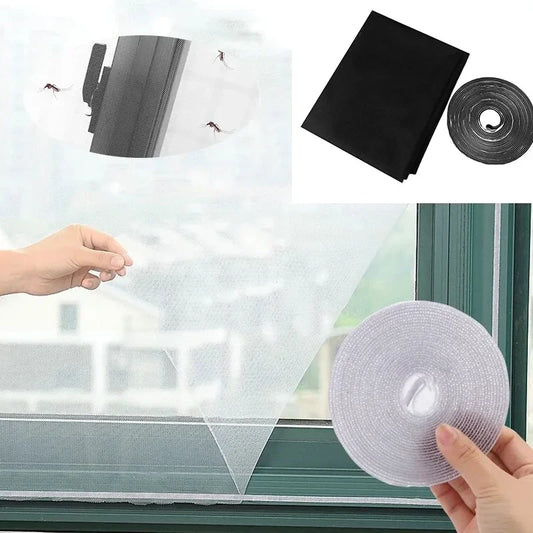 DIY Mosquito Net Self-adhesive Indoor Anti-insect Fly Screen Curtains Window Net Protections Mesh Home Textile Bed Garden