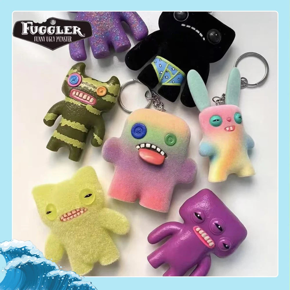 Fuggler Orignal Blind Box Keychain Pendant Model Doll Funny Ugly Monster Figure Statue 6-8.5cm Ornaments Dolls Birthday Gifts