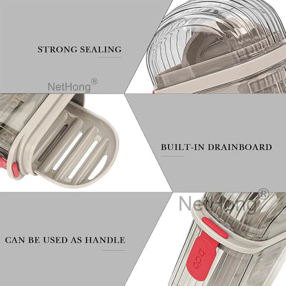 Light Luxury Travel Soap Box Double Drains Soap Holders Soap Dishes Outdoor UK