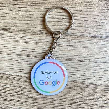 Waterproof  Epoxy  NFC Tap Review Keychain Google Review Follow us on Instagram Facebook NFC Key Card
