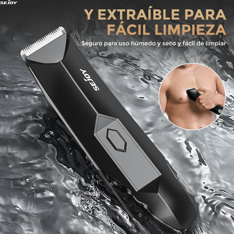 Sejoy Body Hair Trimmer Clipper for Men,Rechargeable Cordless Barber Clippers,Electric Hair Trimmer,Waterproof Beard Trimmer