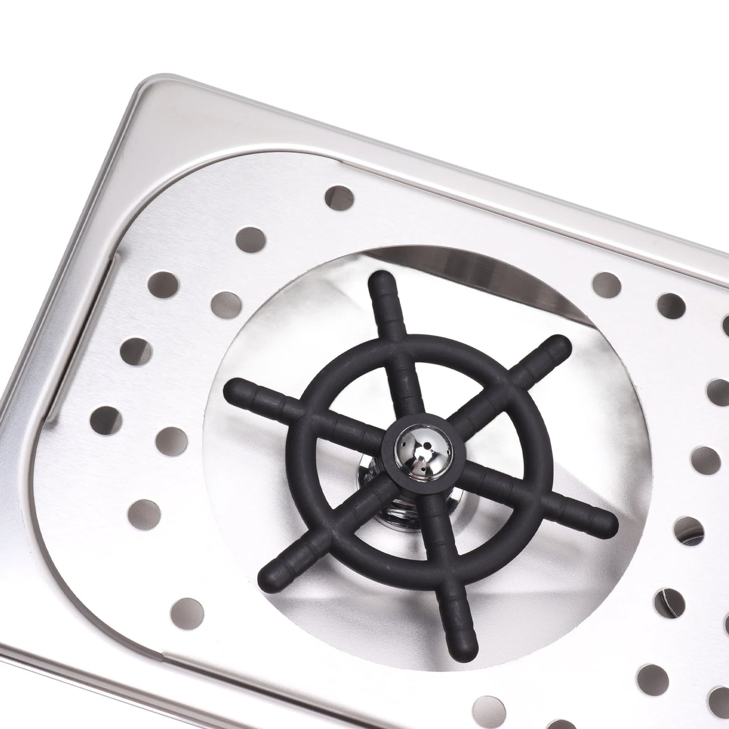 Built-in Cup Washer Stainless Steel Glass Cleaning Rinser High Pressure Cup Washer With Drain Drip Tray Hose For Bar Coffee Shop