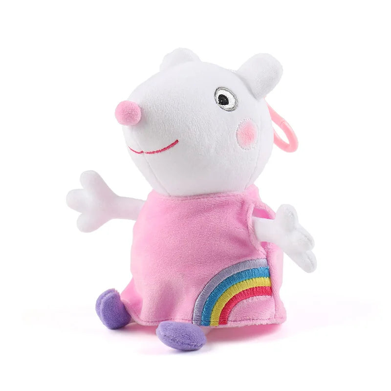 19cm 100% Genuine PEPPA PIG Stuffed Soft Doll Peppa George Zoe Suzy Rebecca Emily Danny Pedro bear Dinosaur Children Plush toy
