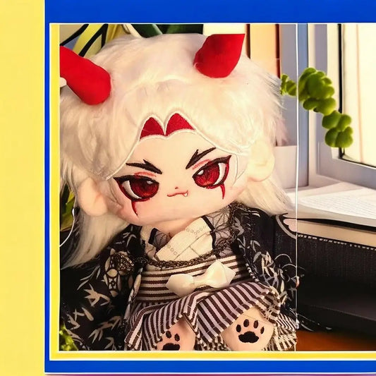 Stuffed 20cm Game Genshin Impact Arataki Itto Cosplay Plush With Skeleton Dolls Toys for Fan Collection Plush Birthday Gifts