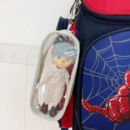 1/12 BJD Doll Go Out Bag OB11 Transparent Storage Hanging Bag Doll Travel Package Pendant Accessories